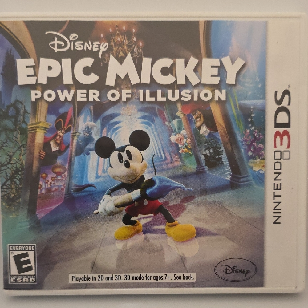 Disney Epic Mickey: Power of Illusion for Nintendo 3DS - Blue and Yellow